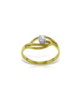 0.15 Carat 14K Gold Ring 0.15 Carat Natural Diamond