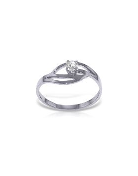 0.15 Carat 14K White Gold Ring 0.15 Carat Natural Diamond