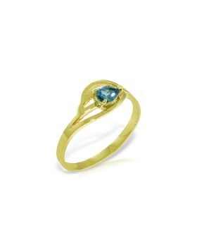 0.3 Carat 14K Gold Barefoot Dance Blue Topaz Ring
