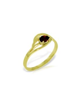 0.3 Carat 14K Gold Grain Of Truth Garnet Ring