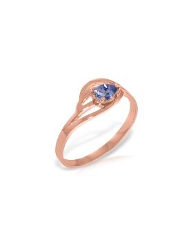 14K Rose Gold Ring w/ Natural Tanzanite