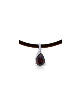 4.7 Carat 14K White Gold Let Yourself Feel Garnet Necklace