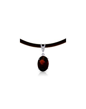 7.56 Carat 14K White Gold Hope Stirrings Garnet Diamond Necklace