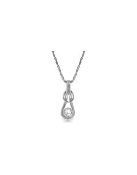 0.5 Carat 14K White Gold Stolen Waters Diamond Necklace
