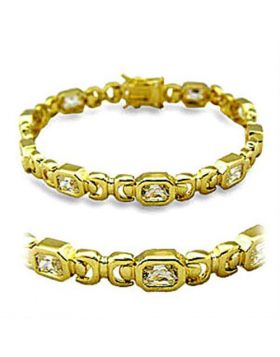 Bracelet Brass Gold AAA Grade CZ Clear