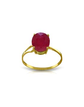 3.5 Carat 14K Gold Something To Be Said Ruby Ring