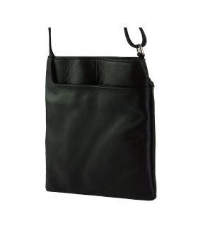 Gioia Crossbody leather bag - Black