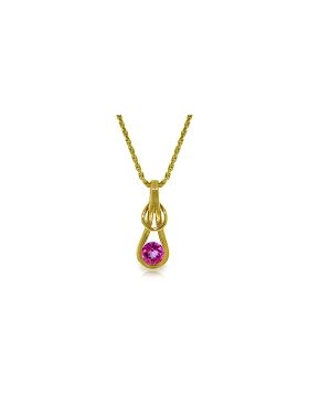 0.65 Carat 14K Gold No Barriers Pink Topaz Necklace