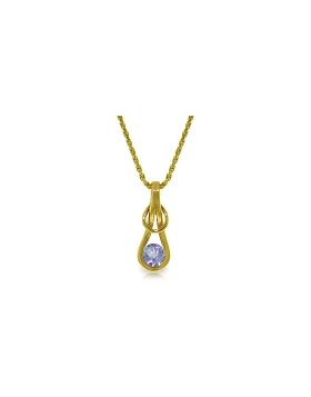 0.65 Carat 14K Gold Adorable You Tanzanite Necklace