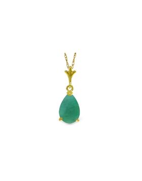 1 Carat 14K Gold Olga Emerald Necklace