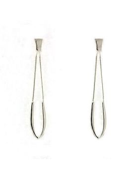 LOAS791 - 925 Sterling Silver High-Polished Earrings No Stone No Stone