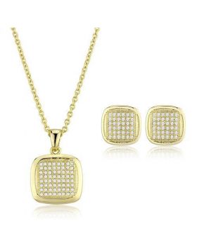 Jewelry Sets,Brass,Gold,AAA Grade CZ,Clear