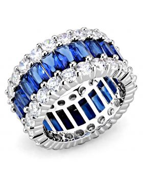 3W1527-5 - Brass Rhodium Ring Synthetic Montana