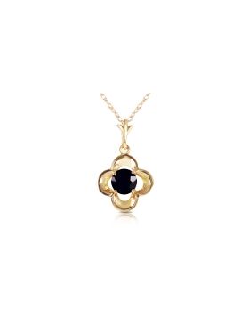 14K Gold Natural 0.50 Carat Black Diamond Necklace
