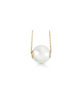 14K Gold Necklace w/ 16.0 mm White Shell Pearl