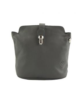 Clara leather Crossbody bag - Grey