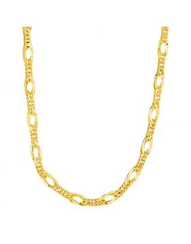 Twisted Oval Chain Necklace in 14k Yellow Gold-18''