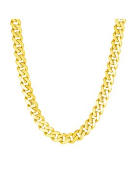14k Yellow Gold 22 inch Polished Curb Chain Necklace-22''