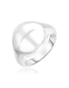 Sterling Silver Polished Dome Ring-7