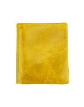 Jamie wallet in calf leather -  yellow
