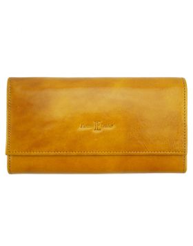 Carlotta Wallet in cow leather -  yellow