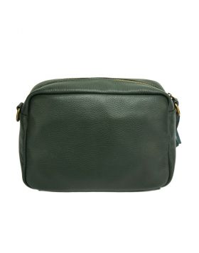 Amara leather shoulder bag -  dark green