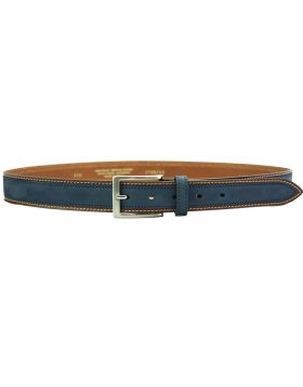 Italo Men’s leather belt -  dark blue size 110 cm