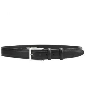 Sicani Men’s leather belt -  black size 110 cm