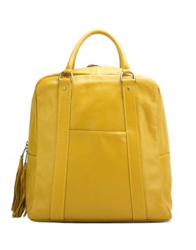 Tote backpack -  yellow