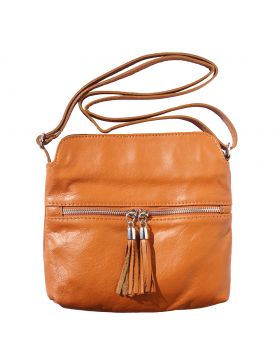 BE FREE leather crossbody bag - Tan