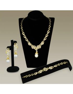 Jewelry Sets,Brass,Gold,AAA Grade CZ,Clear