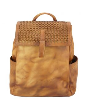 Nicola Leather Backpack - Tan