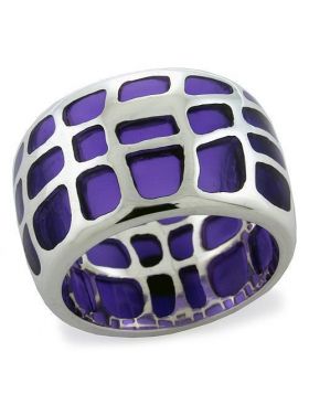LOAS1076-5 - 925 Sterling Silver High-Polished Ring No Stone No Stone