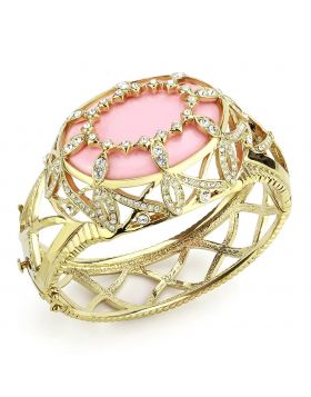 Bangle,Brass,Gold,Synthetic,Rose