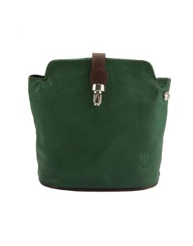 Clara leather Crossbody bag - Green