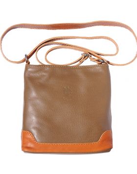 Felicita leather cross body bag  - Tan/Brown