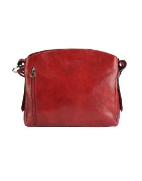 Viviana V leather shoulder bag - Red