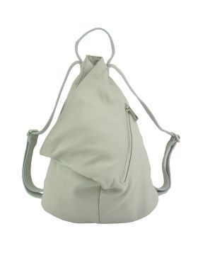 Clapton Backpack in Supple small-grained leather - Grey