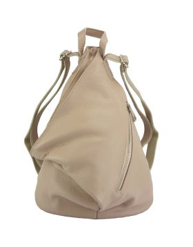 Clapton Backpack in Supple small-grained leather - Pink 