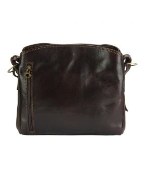 Viviana V GM leather shoulder bag - Brown
