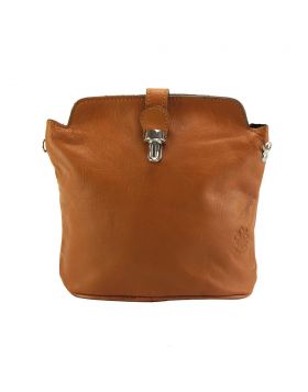 Clara leather Crossbody bag - Tan