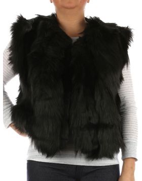 VEST RUSSIAN STYLE RIBBED SOFT FUR SINGLE HOOK CLOSURE 17 3