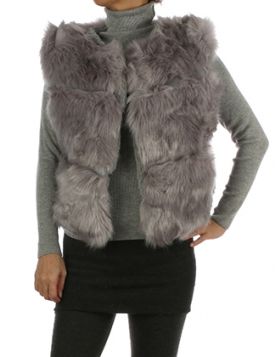 VEST RUSSIAN STYLE RIBBED SOFT FUR HOOK CLOSURE 20 1