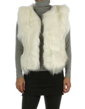 VEST RUSSIAN STYLE RIBBED SOFT FUR SINGLE HOOK CLOSURE 17 3