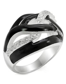 Ring 925 Sterling Silver Silver AAA Grade CZ Clear