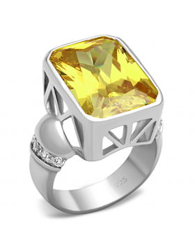 Ring 925 Sterling Silver Silver AAA Grade CZ Topaz
