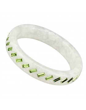 Bangle Resin N/A Top Grade Crystal Peridot