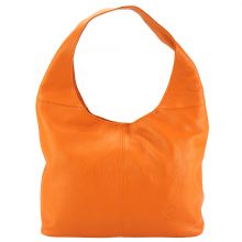 The Caïssa leather bag - Orange