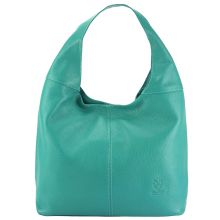 The Caïssa leather bag - Turquoise