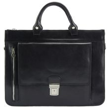 Donato leather Briefcase - Black